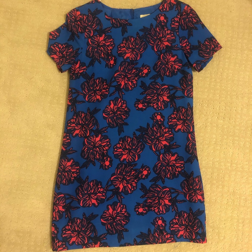 J. CREW patterned shift dress